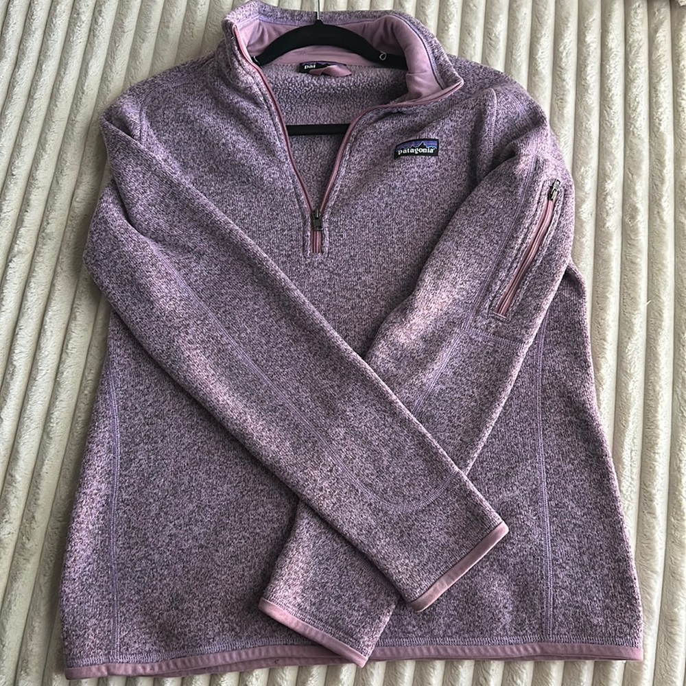 Womens Purple Patagonia Quarter Zip Size L